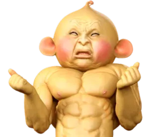 😶 e418d335 umorismo, meme, divertente, bodybuilder, pollice in su, imbarazzante, strano telegram sticker