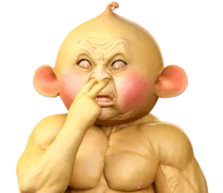 🤭 ef5e63b7 offensivo, disgustoso, maleducato, spiacevole, strano, personaggio, mostro telegram sticker