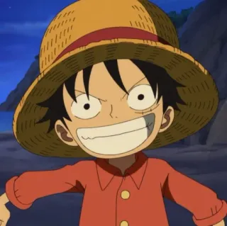 🍖 44faa02b Monkey D. Luffy One Piece 动漫, 卡通, 海贼王, 路飞, 蒙奇·D·路飞, 海盗, 草帽 telegram sticker