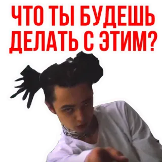 😸 031927d1 ЧТО ТЫ БУДЕШЬ ДЕЛАТЬ С ЭТИМ? telegram sticker