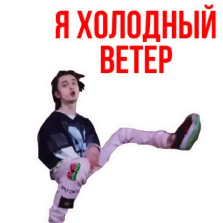 😆 f0912c63 Я ХОЛОДНЫЙ .ВЕТЕР ロシア, ステッカー, 風, 寒さ telegram sticker