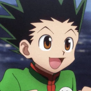 🌿 32982cf5 Gon Freecss Hunter x Hunter Anime, Gon, Hunter, Manga, Fröhlich whatsapp sticker