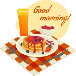 Good Morning 5 telegram stickers
