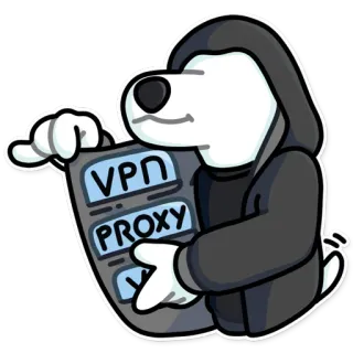 👤 1679b4ed VPN
PROXY
 VPN, Proxy, Hond, Beveiliging, Internet telegram sticker
