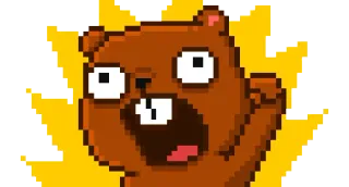 😊 65799312 卡通, 动物, 震惊, 惊讶, 感叹, 搞笑, 松鼠 whatsapp sticker