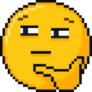 😊 bdfac08c 思考, 表情符号, 沉思, 怀疑, 问题, 困惑 whatsapp sticker