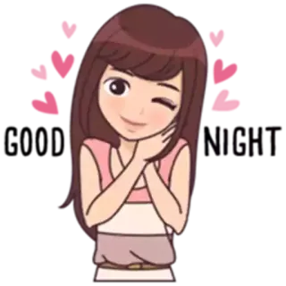 Good Night telegram stickers