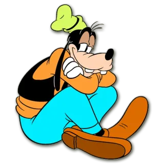 😄 4c54d78e Goofy Cartoon, Disney, Goofy, Hund, Figur telegram sticker