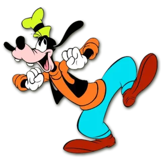 💃 b00d72fa Goofy Cartoon, Disney, Goofy, Figur telegram sticker