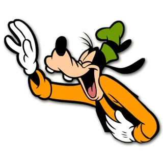 😂 ee6daa87 Goofy albern, Cartoon, Disney, Figur, lachend telegram sticker