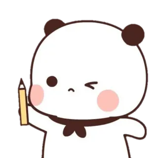 🐼 169cdff3 Panda, Mignon, Sticker, Dessin animé, Animal, Dessin, Kawaii whatsapp sticker