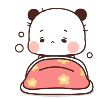 🐼 b0b2ae32 Panda, Mignon, Animal, Dessin animé, Endormi, Couverture whatsapp sticker