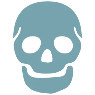 💀 3f4eb1d0 หัวกะโหลก, ความตาย, โครงกระดูก, อันตราย, สัญลักษณ์, โจรสลัด telegram sticker