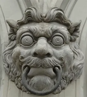 😙 90eb19ce gargoyle, ukiran batu, arsitektur, grotesk, wajah, patung telegram sticker