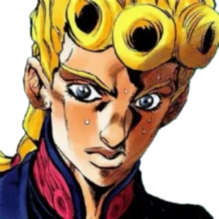 😰 5dd9bc43 Giorno Giovanna JoJo's Bizarre Adventure 애니메이션, 만화, 죠죠, 죠르노 죠바나, 스티커 telegram sticker