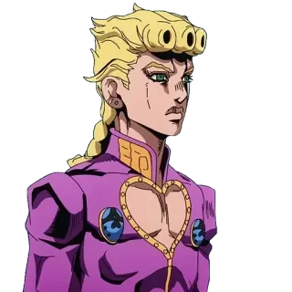 😐 ddcf1f5a Giorno Giovanna JoJo's Bizarre Adventure 애니메이션, 만화, 캐릭터, 죠죠, 죠르노 죠바나 telegram sticker