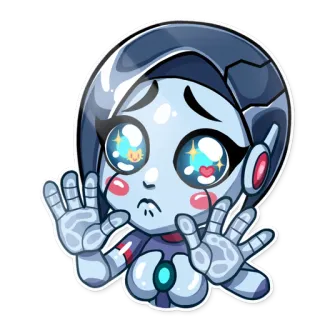 ✨ fad01f00 robot, android, cartoon, cute, anime telegram sticker