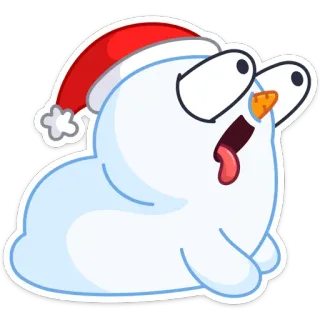 😳 1f790f3d muñeco de nieve, navidad, invierno, dibujos animados, fiesta, nieve telegram sticker