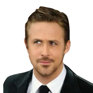 🤔 00f9f7c2 Ryan Gosling actor, hollywood, movie star, celebrity, funny whatsapp sticker