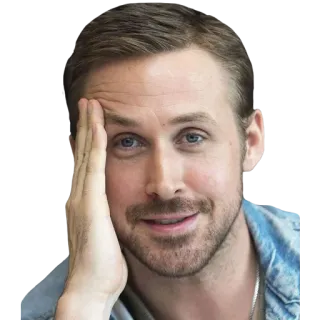 😅 3d1b675a Ryan Gosling actor, celebrity, ryan, gosling whatsapp sticker