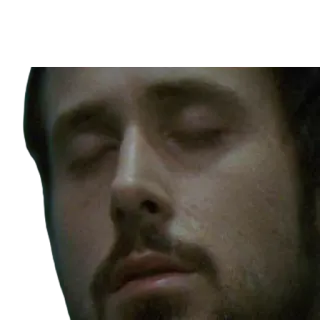 😴 4723281c Ryan Gosling actor, meme, film, sad, sleepy whatsapp sticker