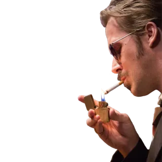🚬 dc022f54 man, cigarette, lighter, smoking, tobacco whatsapp sticker