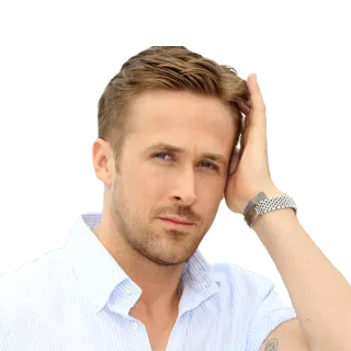 😌 ee927150 Ryan Gosling actor, man, portrait, celebrity, handsome whatsapp sticker
