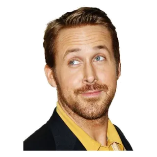 😊 58e68da2 Ryan Gosling 演员, 名人, 肖像, 男人 telegram sticker