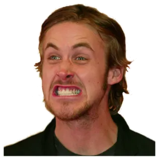 😬 c09f80c7 男人, 脸, 表情, 鬼脸 telegram sticker