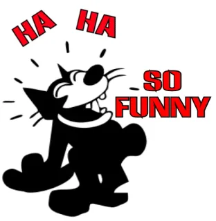 😂 601a6b27 HA HA
SO FUNNY 搞笑, 幽默, 卡通, 猫 telegram sticker