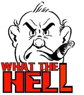 😤 92d678d0 WHAT THE HELL 卡通, 表情, 愤怒, 脏话 telegram sticker