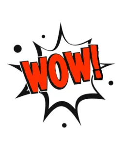 😱 cc7865de WOW! 表情, 惊叹, 波普艺术, 漫画, 哇 telegram sticker