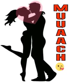 💋 d7bbb087 MUAACH 亲吻, 爱, 情侣, 浪漫, 心 telegram sticker