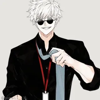 💠 29d0aaea Satoru Gojo Jujutsu Kaisen Аниме, Годжо, Сатору Годжо, Магическая битва, Персонаж, Манга whatsapp sticker