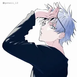 💠 a7615868 goteii_13 Аниме, Парень, Персонаж, Иллюстрация, Манга whatsapp sticker