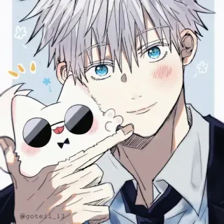 💠 bbd3272c @goteij_13 Аниме, Манга, Милый, Персонаж, Иллюстрация whatsapp sticker