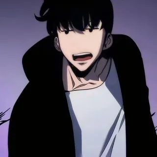 🧬 c9781466 Sung Jinwoo Solo Leveling sung jinwoo, solo leveling, anime, manhwa, protagonista telegram sticker