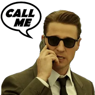 📱 ae263159 CALL ME anrufen, telefon, person, sonnenbrille telegram sticker
