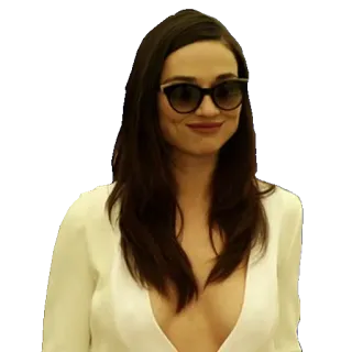 😁 b0670cec Frau, Sonnenbrille, Brünette, Person, Mode telegram sticker