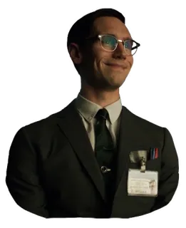 🙂 472e52b7 Edward Nygma Gotham Gotham, Edward Nygma, The Riddler, DC Comics, villain whatsapp sticker