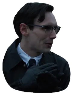 🙃 6a0d3a69 The Riddler Gotham Edward Nygma, villain, comics, tv show, DC Comics, Gotham whatsapp sticker