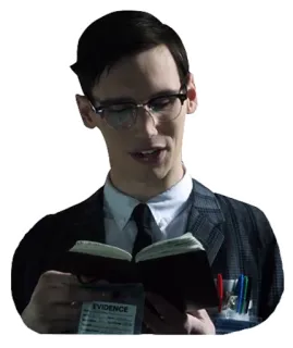 Gotham. Edward Nygma (Riddler) whatsapp stickers