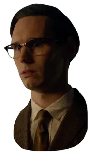 😳 79af815f Edward Nygma Gotham gotham, edward nygma, riddler, tv show, character, glasses whatsapp sticker