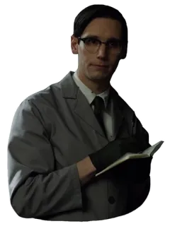 😐 7f56f800 The Riddler Gotham The Riddler, Gotham, Edward Nygma, villain, DC Comics, glasses, smart, criminal whatsapp sticker