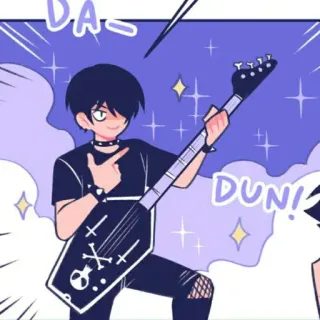 🔗 c10251f7 DA-
DUN! Anime, Goth, Chitarra, Emo, Punk, Musica telegram sticker