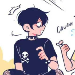 🔗 ec1a7ec4 COUGH cartone animato, emo, teschio, tosse telegram sticker