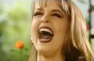 💧 8d8e59a8 女人, 笑, 金发, 喜悦, 快乐 whatsapp sticker