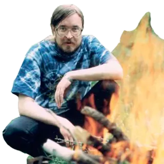 🔥 5e5f2114 hombre, tie-dye, fuego, aire libre, hoguera, gafas whatsapp sticker