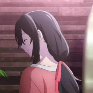 🪶 4279be26 动漫, 黑发, 女人, 卡通 whatsapp sticker