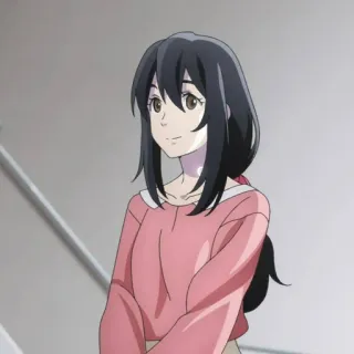 🪶 9919d40c 动漫, 女孩, 长发, 卡通, 插画, 女性 whatsapp sticker